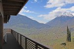 der Westbalkon der Sternwarte|Die Panoramasuite Sternwarte verfügt über einen Süd- und Westbalkon 