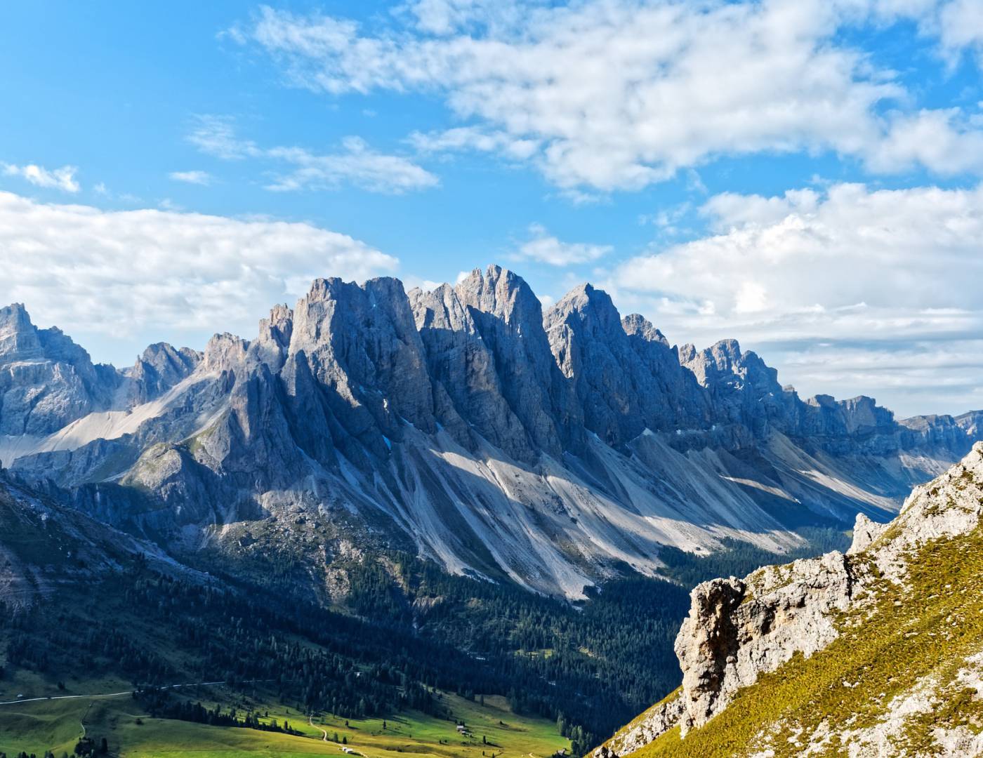 Vista panoramica sulle Dolomiti in Alto Adige