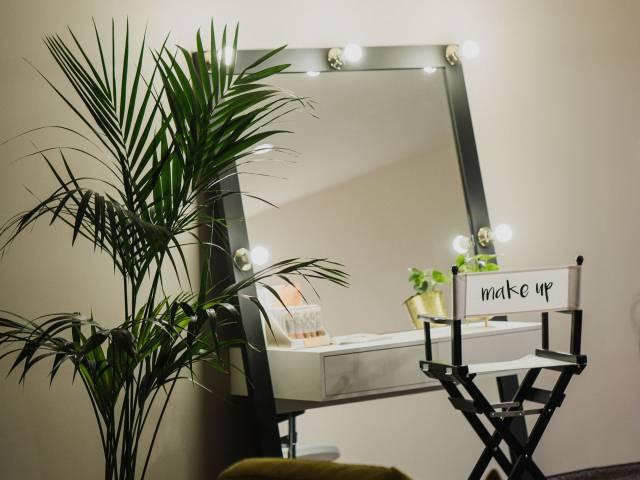 Eingang zum LUMINA Spa im Hotel Erika in Dorf Tirol