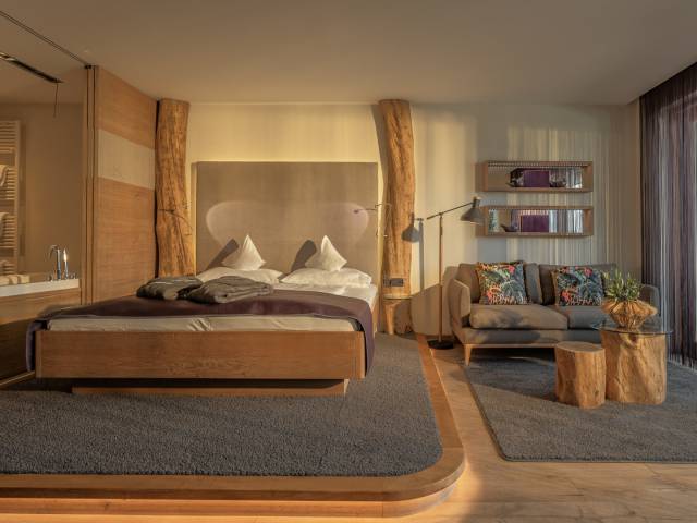 Doppelzimmer Olive mit Panoramablick über Meran