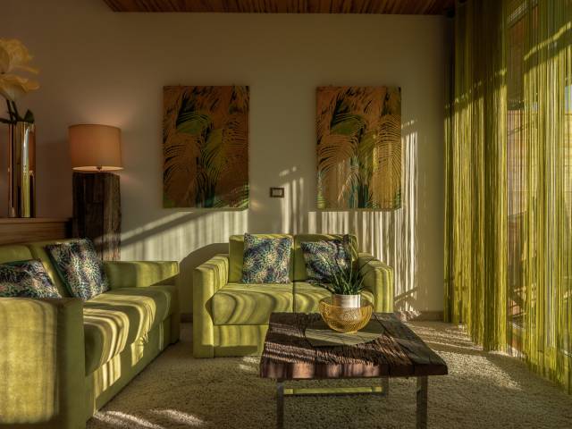 Detailaufnahme Doppelzimmer Giardino – stilvolle Einrichtung und hochwertige Details