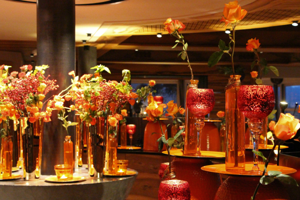 House celebration day with festive menu at a gourmet hotel near Merano